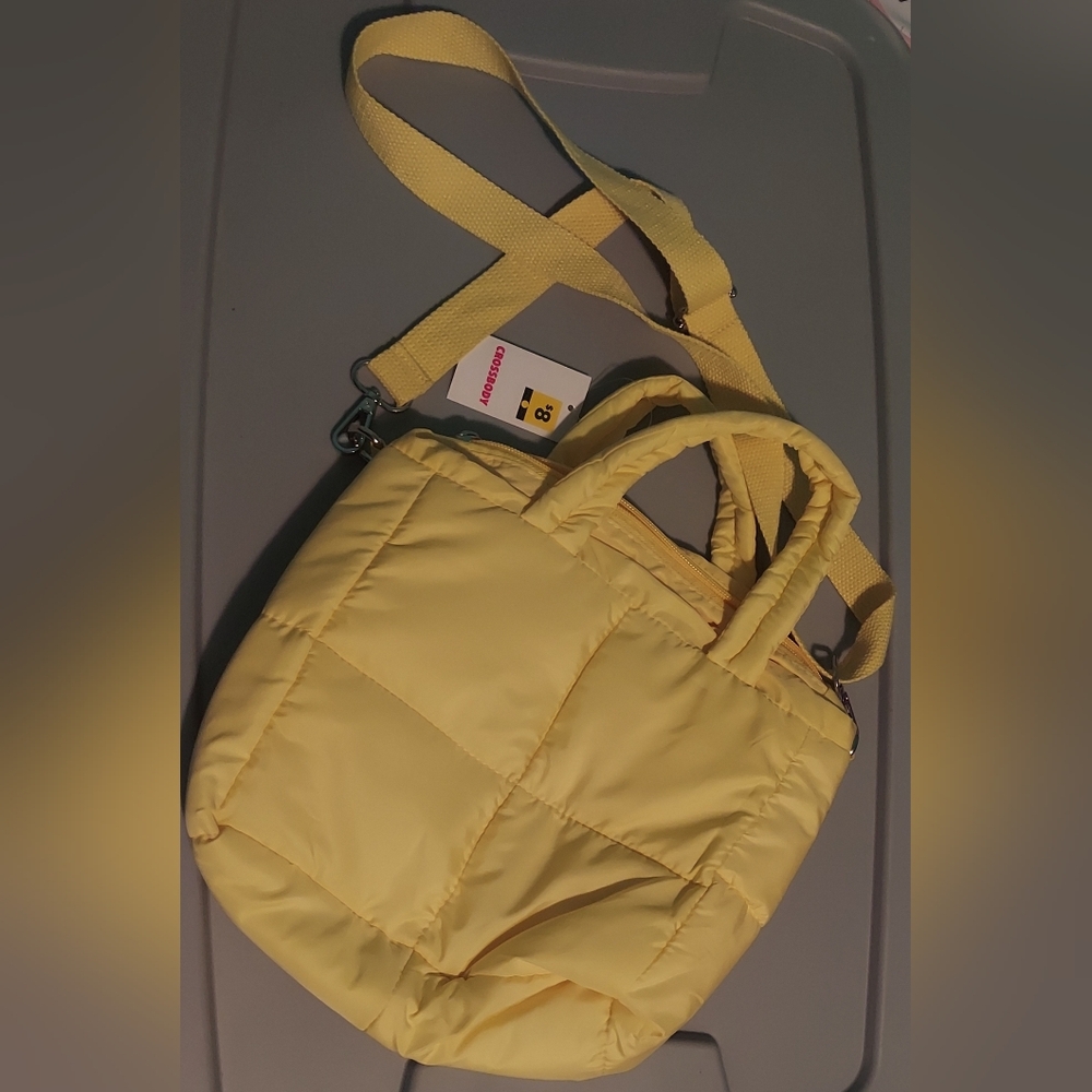 Yellow Quilted Women's Bag